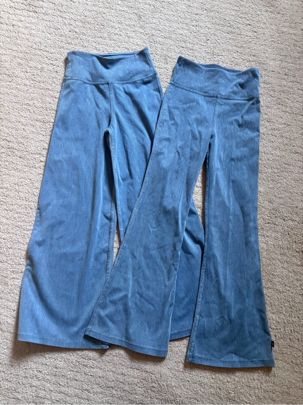 High-Rise Flared Lounge Pants - Dusty Blue (Pair)